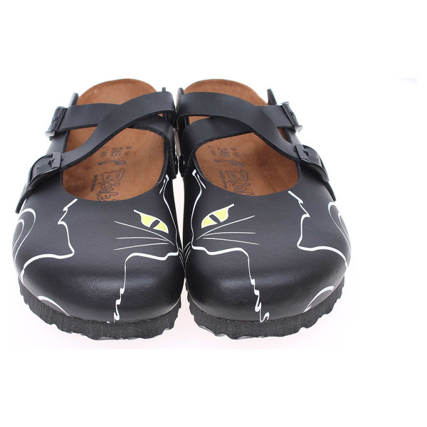 detail Birkis Dorian Cats 537853 zdravotní pantofle černé