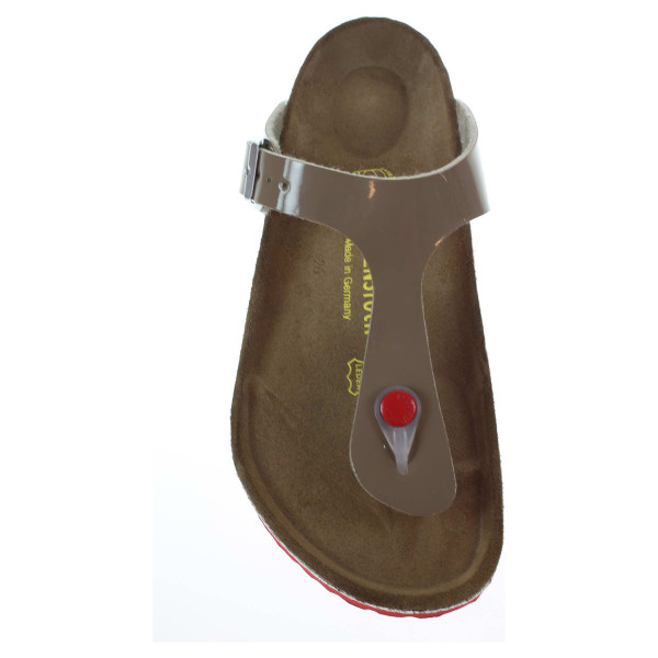 detail Dámské pantofle Birkenstock Gizeh 745211 béžové
