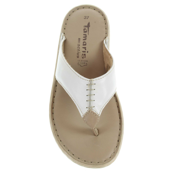 detail Tamaris dámské pantofle 1-27210-26 bílé
