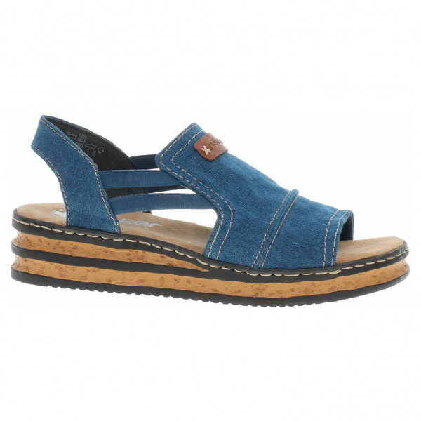 detail Dámské sandály Rieker 62982-12 blau