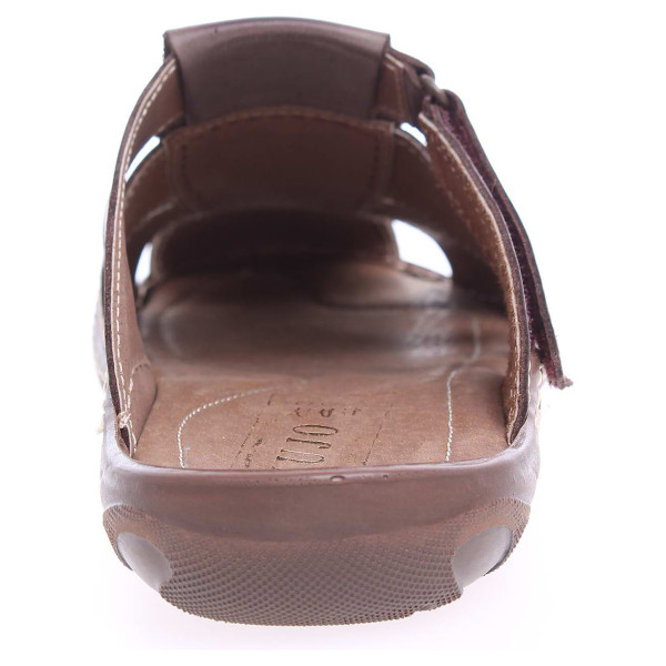 detail Pánské pantofle F0255 hnědé