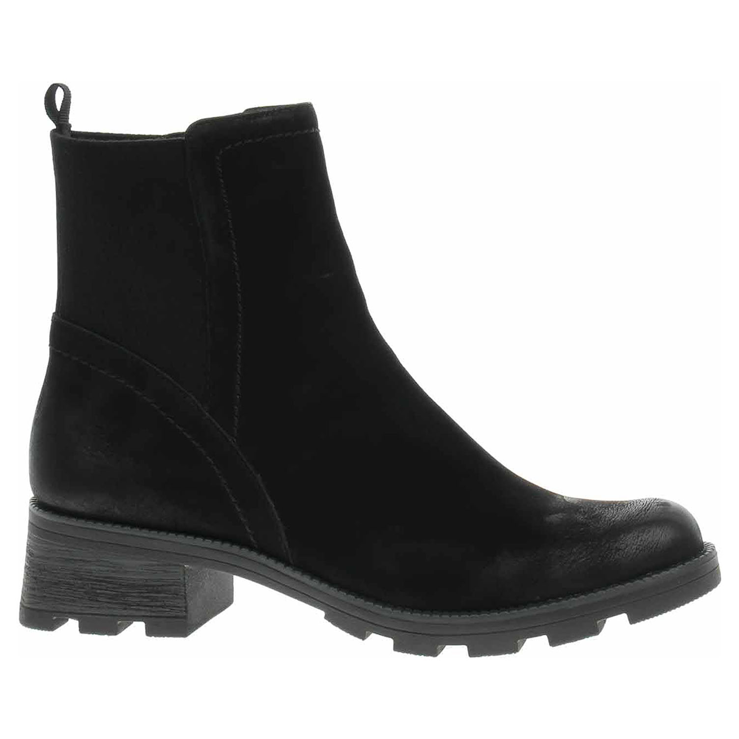 Dámské polokozačky Caprice 9-25227-41 black nubuc 37