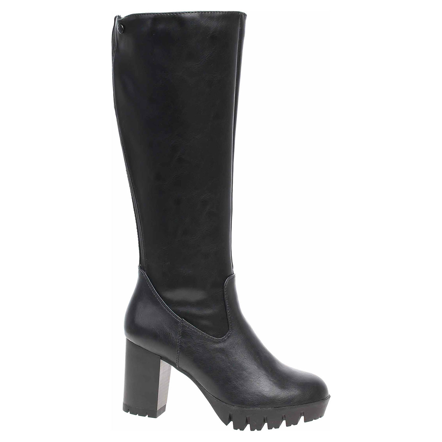 5/5-25608/23 001 black lepené dámské kozačky, Soft Foam s.Oliver