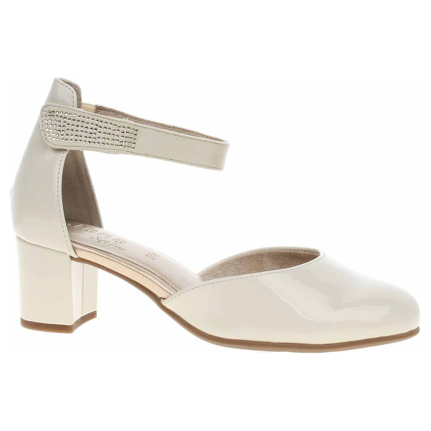 Jana společenské dámské 8-24476-42 beige patent 40
