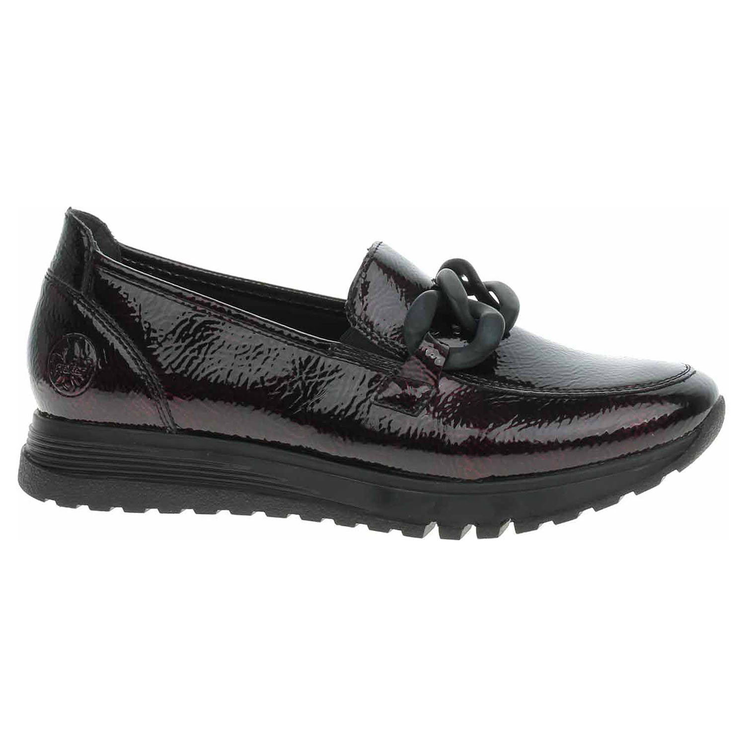 Dámské mokasiny Rieker 49051-35 bordo-black 39