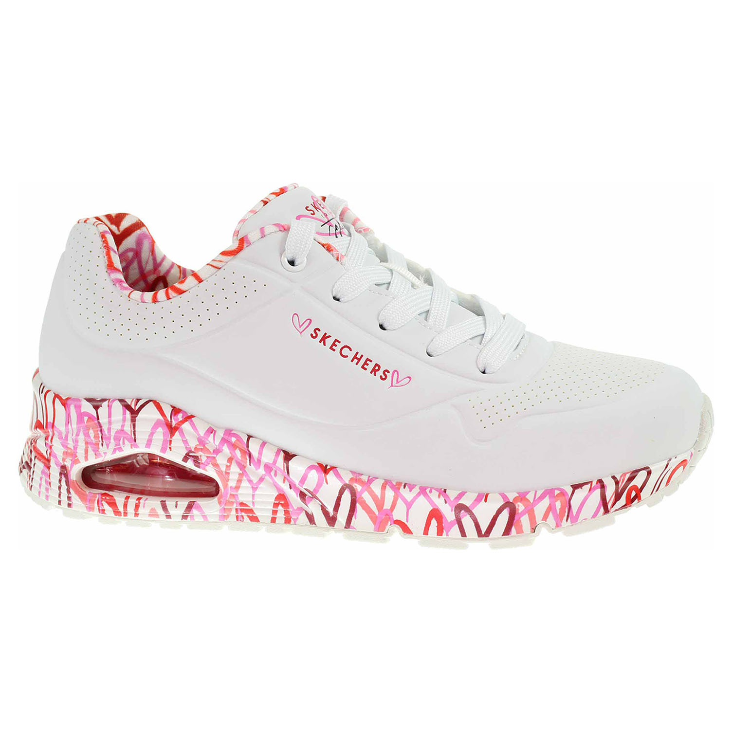 Skechers Uno - Loving Love white-red-pink