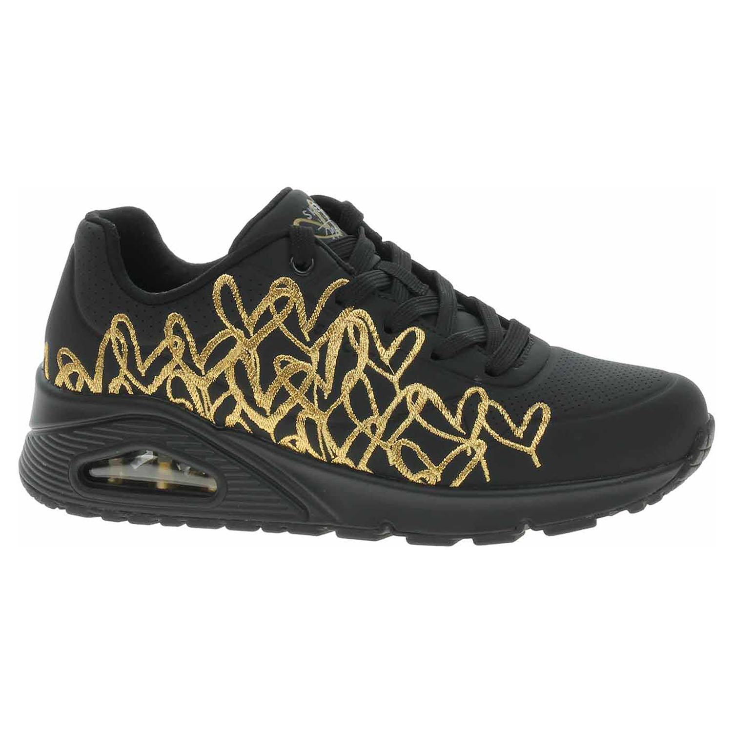 Skechers JGoldcrown: Uno - Golden Heart black -gold 40