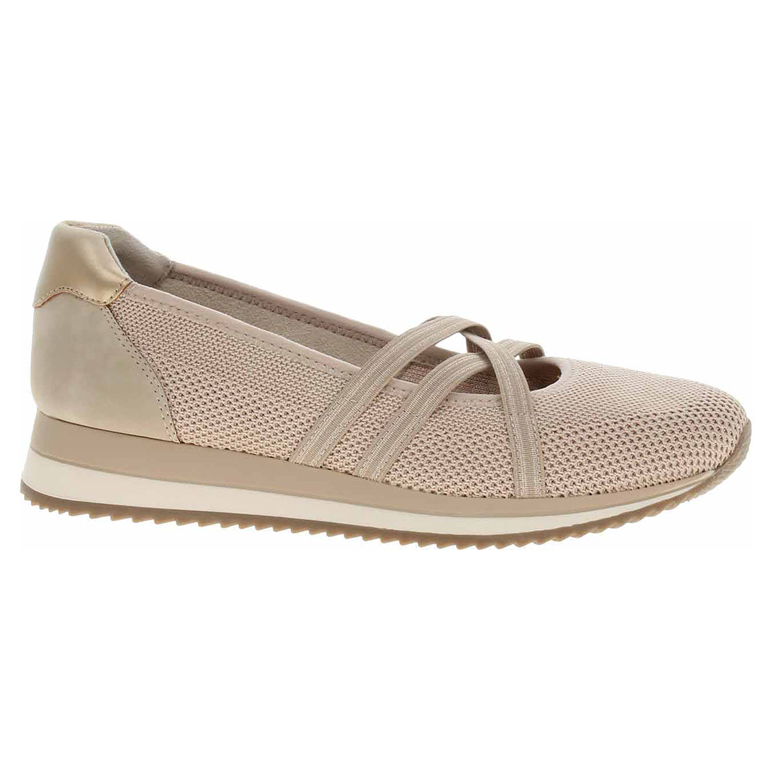Dámské baleriny Jana 8-22173-42 beige-gold 38
