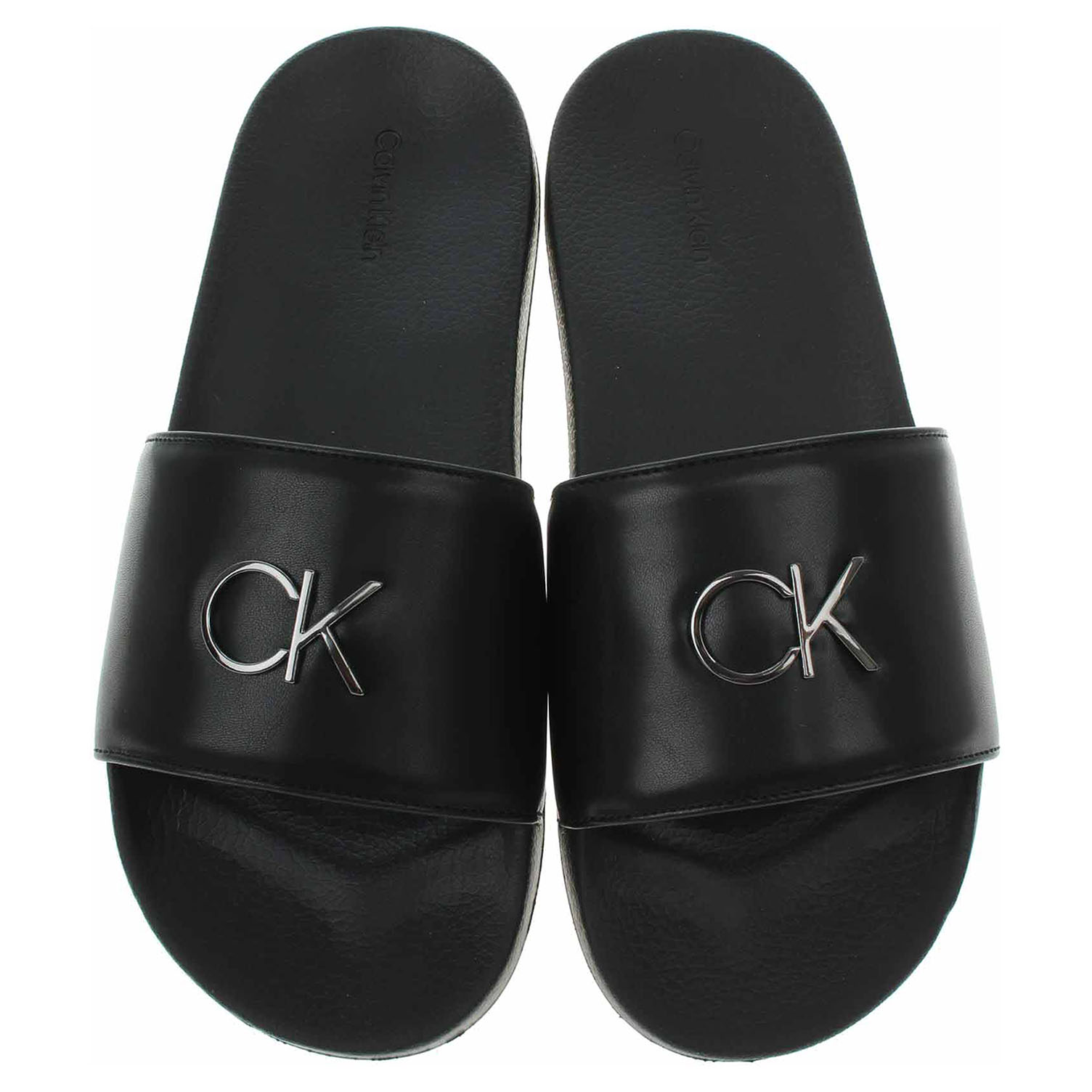 Dámské plážové pantofle Calvin Klein HW0HW01509 Ck Black