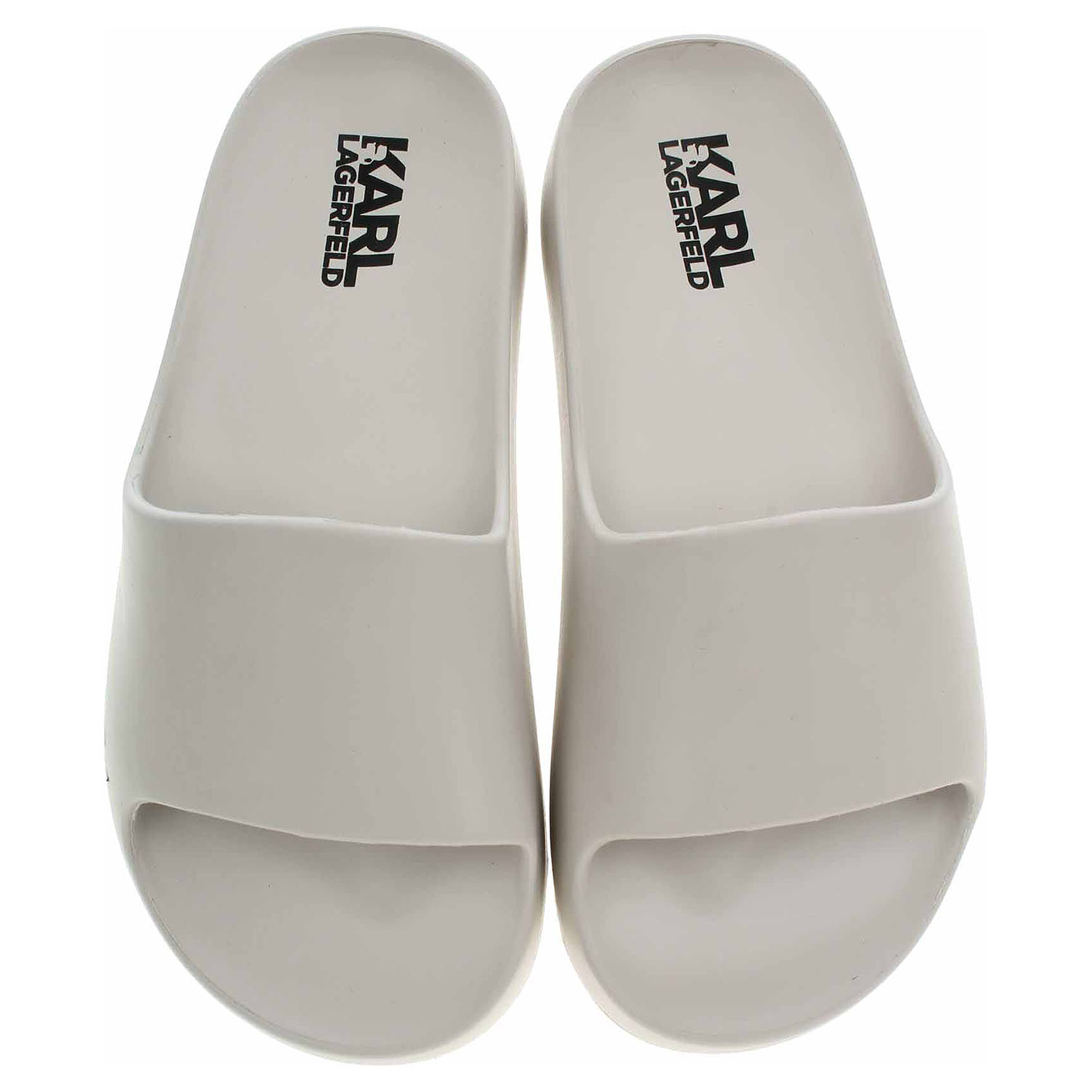 Dámské plážové pantofle Karl Lagerfeld KL86000 VGT off white eco 36