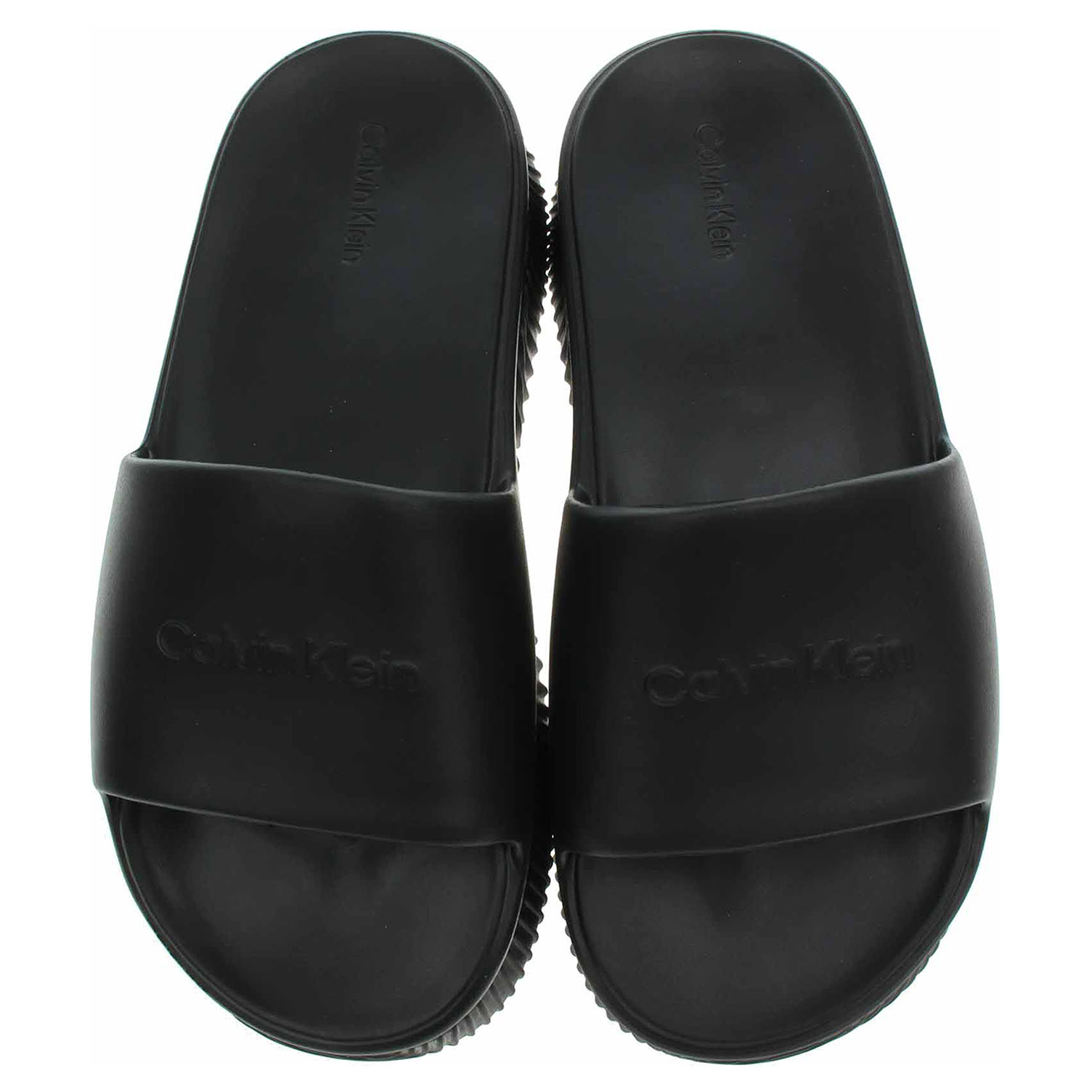 Plážové pantofle Calvin Klein HW0HW01973 BEH Ck Black