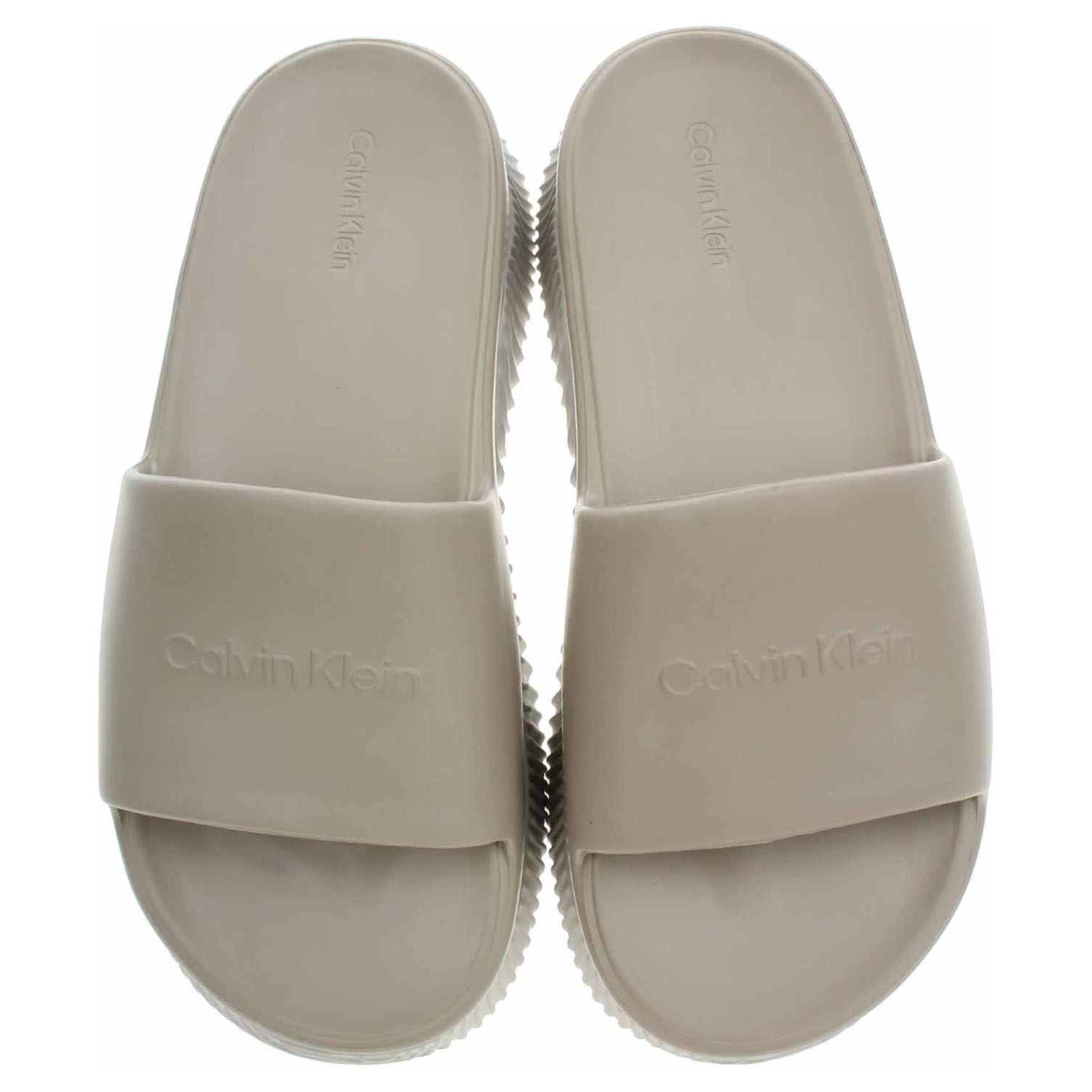 Plážové pantofle Calvin Klein HW0HW01973 PB1 Feather Grey 39