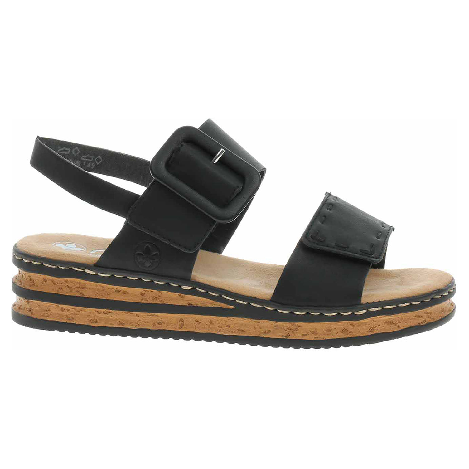 Dámské sandály Rieker 62950-00 schwarz 39