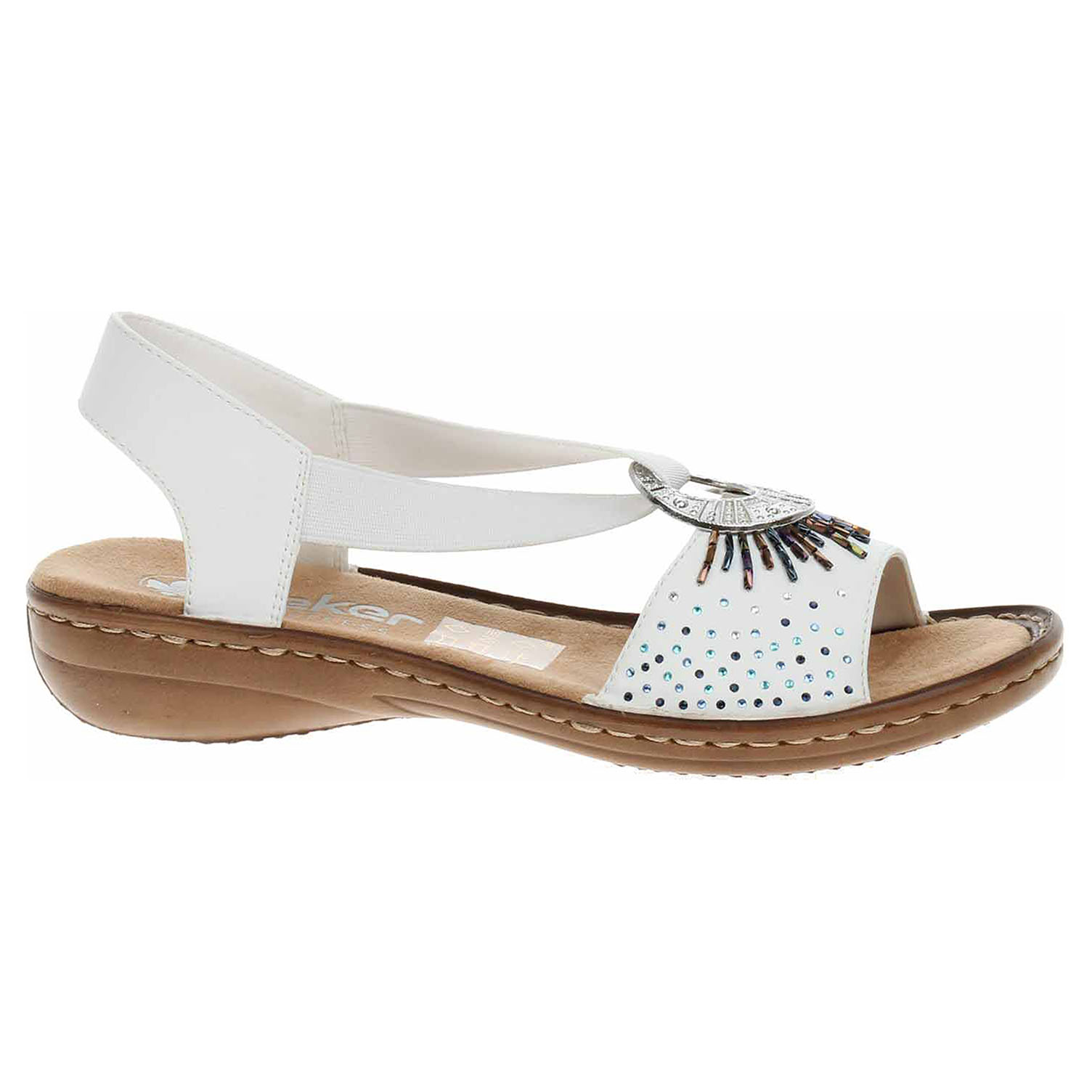 Dámské sandály Rieker 60880-80 weiss 41