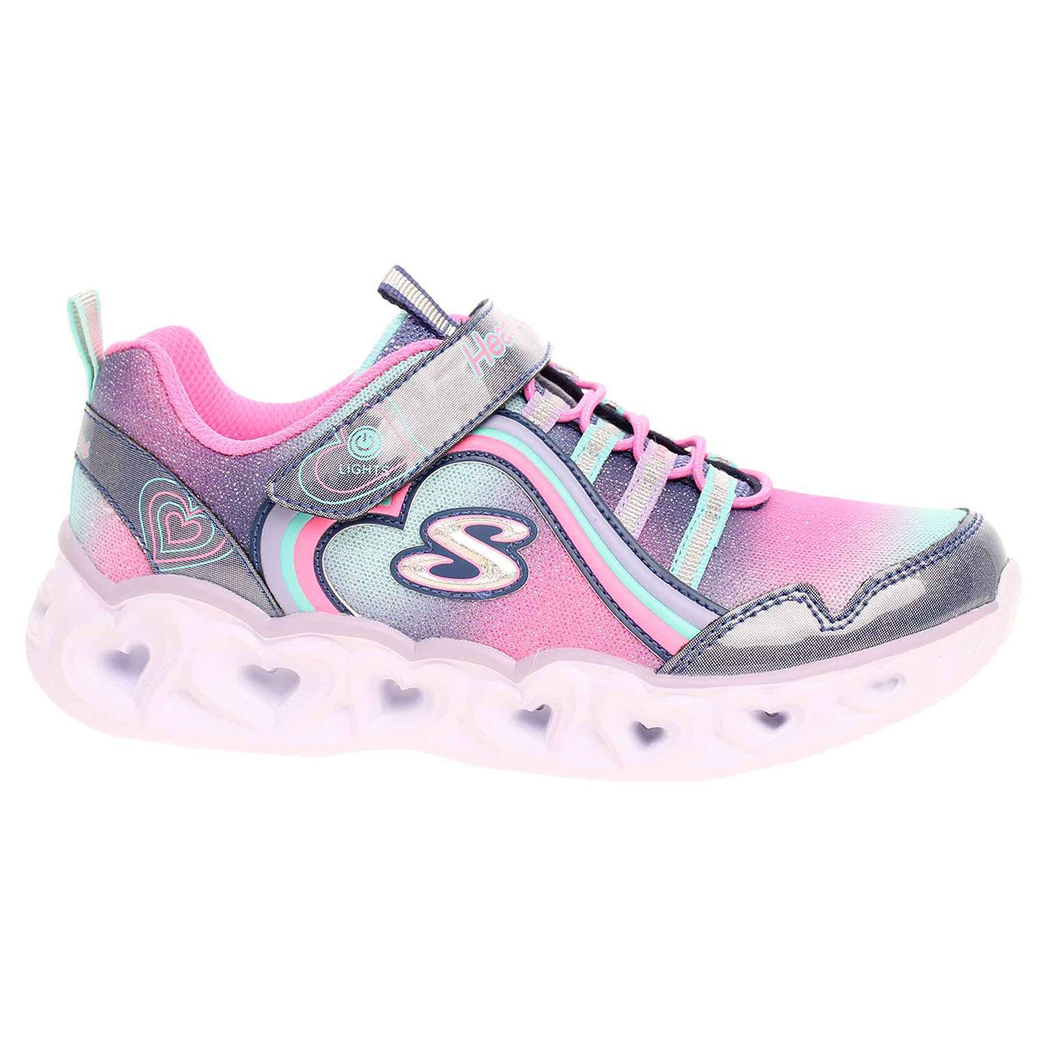 Skechers S Lights - Heart Lights - Rainbow Lux navy-multi 27