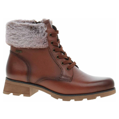 Dámská kotníková obuv Caprice 9-26224-41 cognac nappa