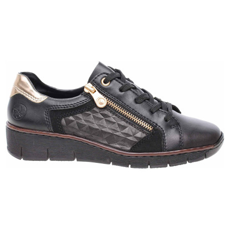 Dámské polobotky Rieker 53703-00 schwarz