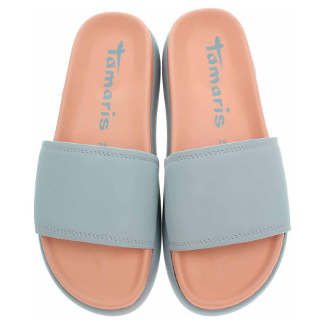 Dámské plážové pantofle Tamaris 1-27511-44 lt.blue comb