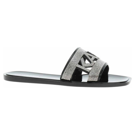 Dámské pantofle Karl Lagerfeld KL80005S V0S black rubber w-silver