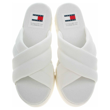 Dámské pantofle Tommy Hilfiger EN0EN02465 Ecru