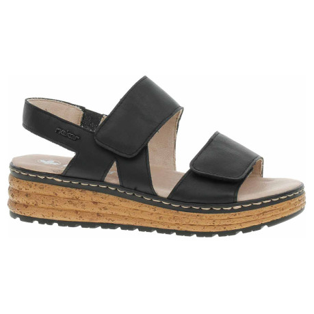 Dámské sandály Rieker 62761-00 schwarz