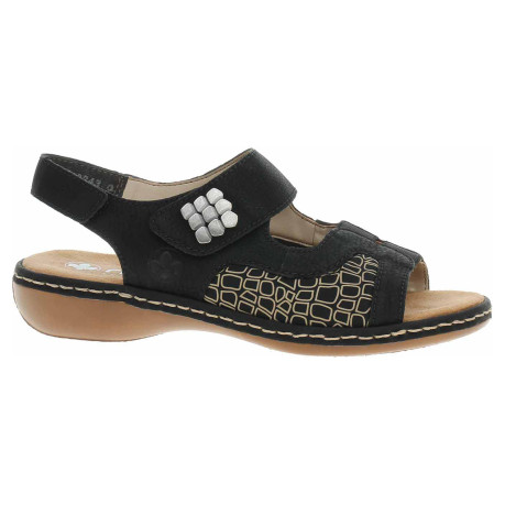 Dámské sandály Rieker 65989-01 schwarz