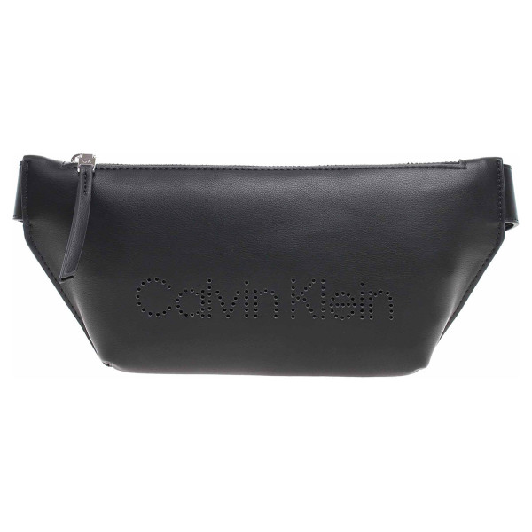 detail Calvin Klein dámská ledvinka K60K609188 BAX ck black