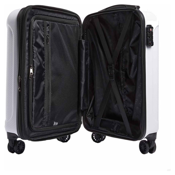 detail Guess cestovní kufr TWE68939830 WHITE