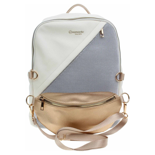 detail Remonte dámský batůžek s ledvinkou Q0533-81 weiss kombi