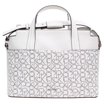 detail Calvin Klein dámská kabelka K60K602524901 bílá