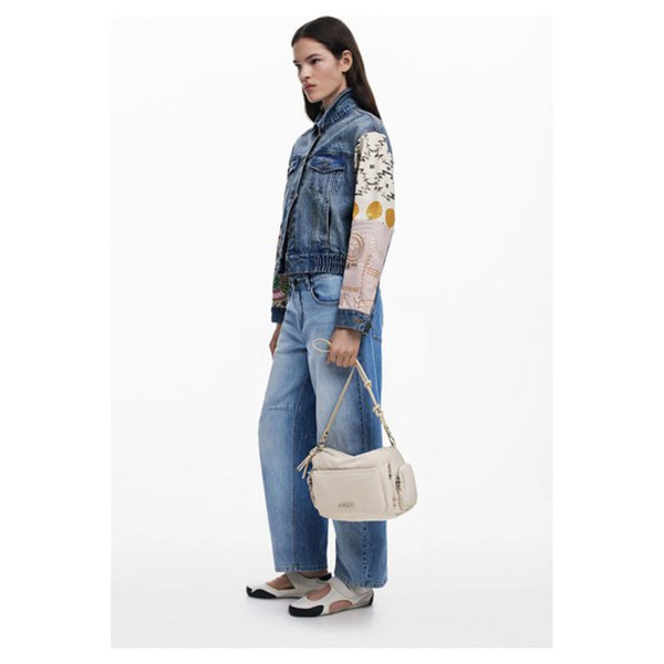 detail Desigual dámská kabelka 25SAXY36 1008 beige