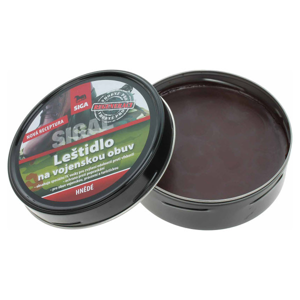 detail Siga vojenské leštidlo hnědé 100g