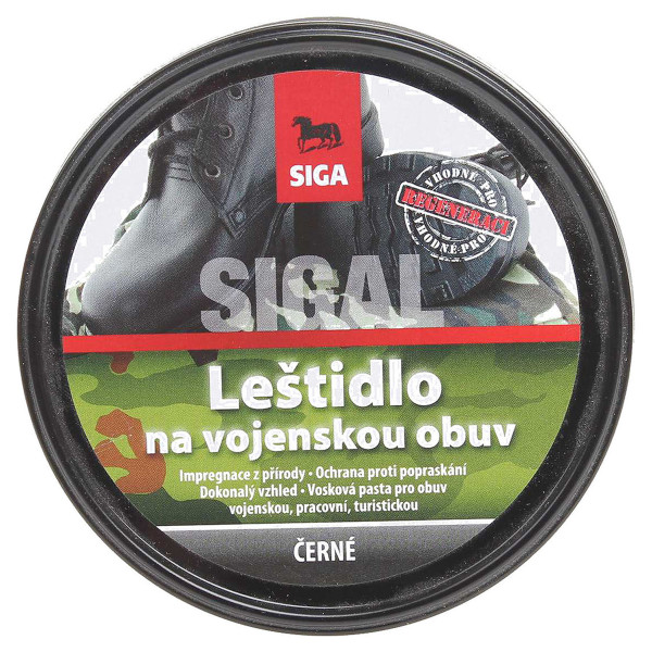 detail Sigal vojenské leštidlo černé 100g