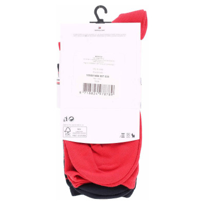 detail Tommy Hilfiger dámské ponožky 100001494 007 red-navy