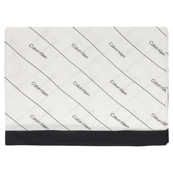 detail Calvin Klein dámský šátek K60K609160 0GN black-white