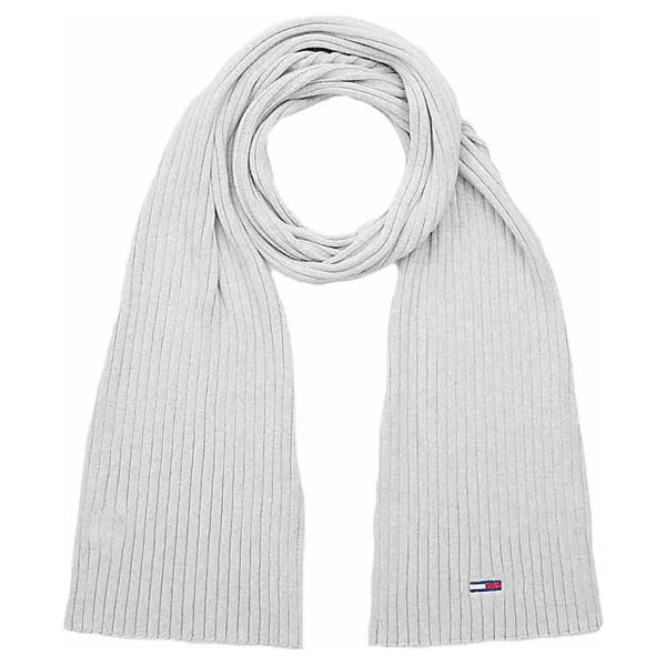 detail Tommy Hilfiger dámská šála AW0AW13667 0IM Silver Grey Heather