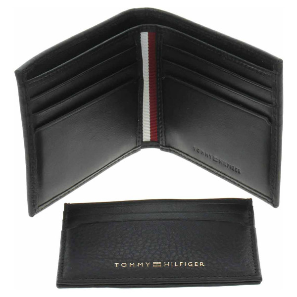 detail Tommy Hilfiger pánská peněženka + pouzdro AM0AM10433 Black