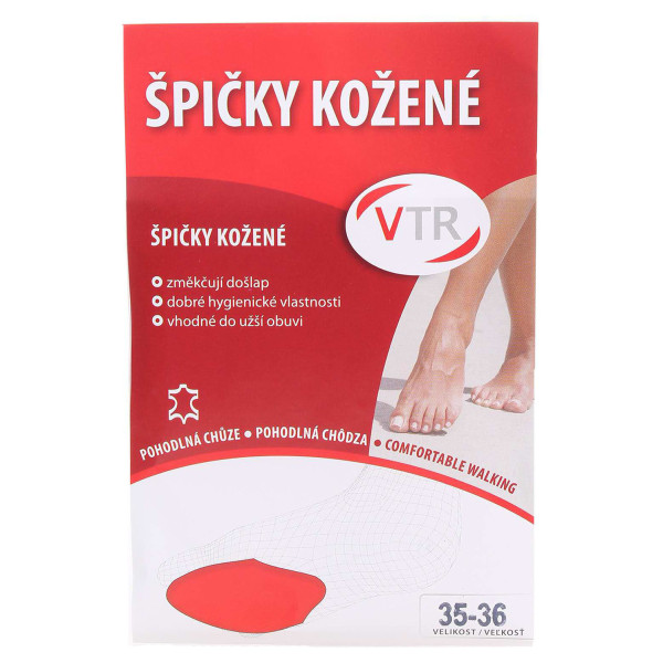 detail Špičky kožené