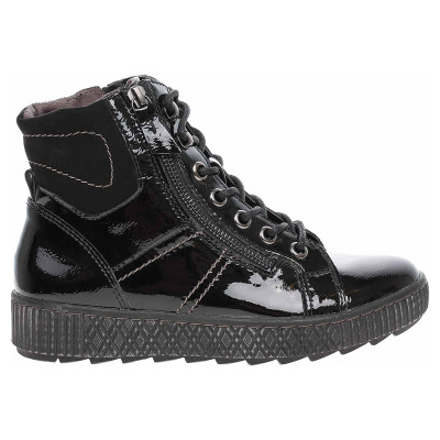 detail Dámská kotníková obuv Jana 8-25203-23 black patent