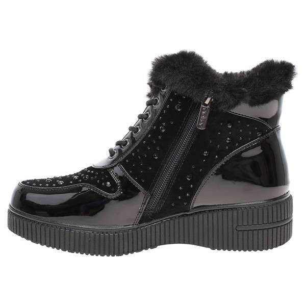 detail Dámská kotníková obuv Rieker 93312-00 schwarz