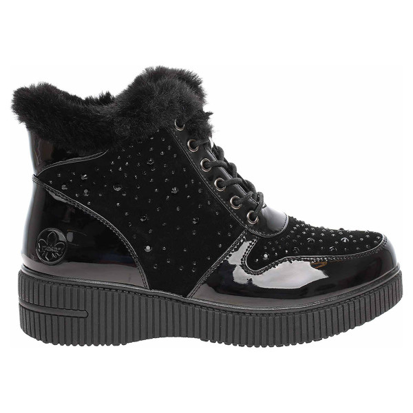 detail Dámská kotníková obuv Rieker 93312-00 schwarz