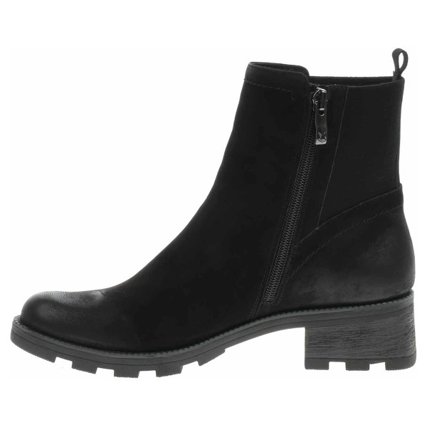 detail Dámské polokozačky Caprice 9-25227-41 black nubuc