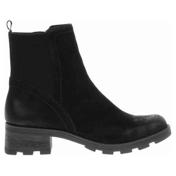 detail Dámské polokozačky Caprice 9-25227-41 black nubuc