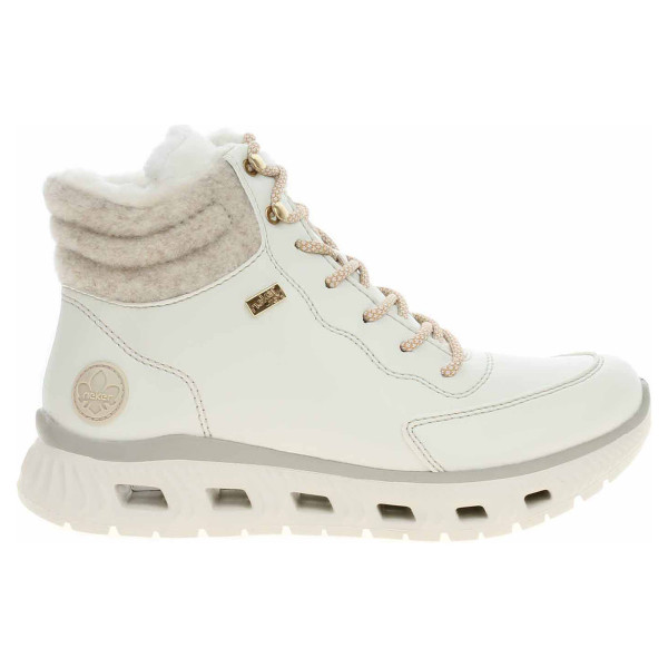 detail Dámská kotníková obuv Rieker M6010-80 white-sand