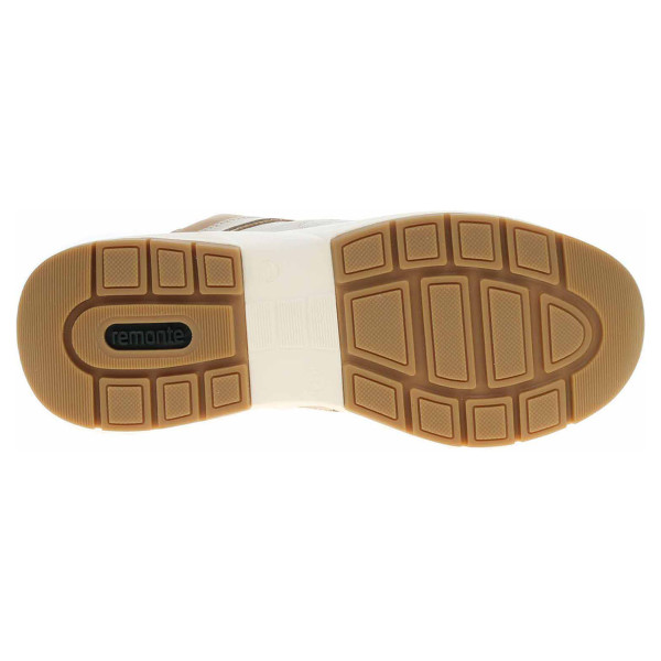 detail Dámská kotníková obuv Remonte D6683-60 beige kombi