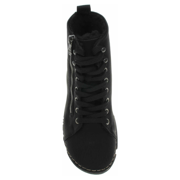 detail Dámská kotníková obuv Rieker 45920-01 schwarz