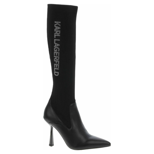 detail Dámské kozačky Karl Lagerfeld KL31376F Black Knit