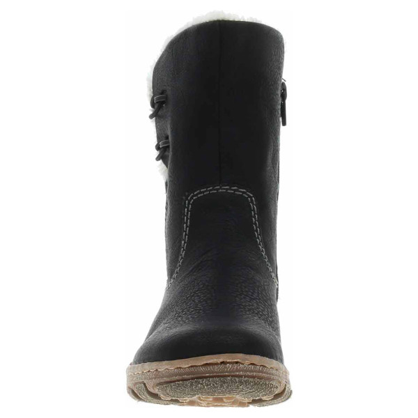 detail Dámské polokozačky Rieker Z0172-00 schwarz