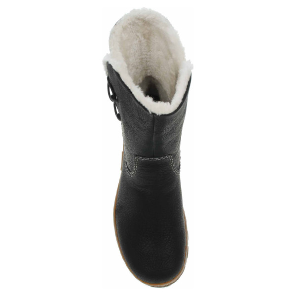 detail Dámské polokozačky Rieker Z0172-00 schwarz