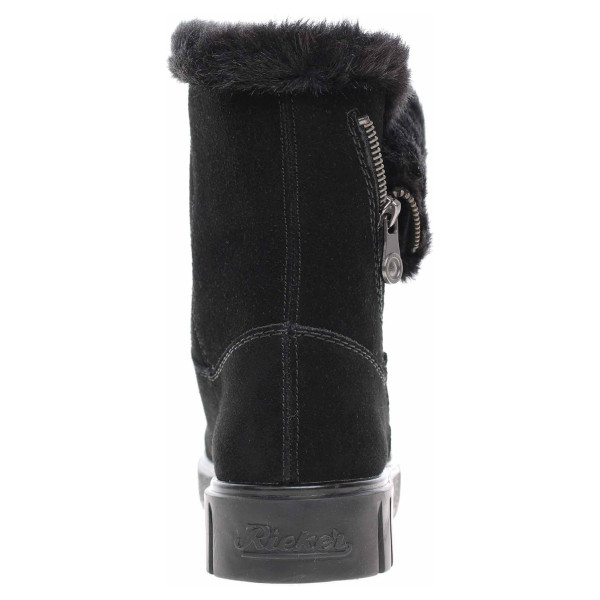 detail Dámské polokozačky Rieker Y3470-00 schwarz